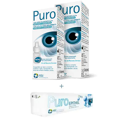 2 Puro 0,2 Multidosis Solución Oftálmica + Puro Epithel de regalo