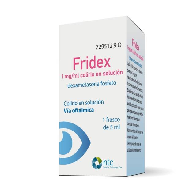 Fridex colirio 5 ml en vía oftálmica